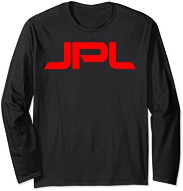 Unisex NASA Jet Propulsion Laboratory (JPL) Logo Long Sleeve Tee 2XL Black