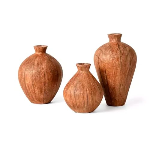 KIT VASOS EM POLIRRESINA - 3 PCS