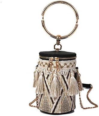 Crossbody Bag Girls Bucket Bag Summer Fashion Vacation Side Purse and Shoulder Handbags Designer Clutch with Chain