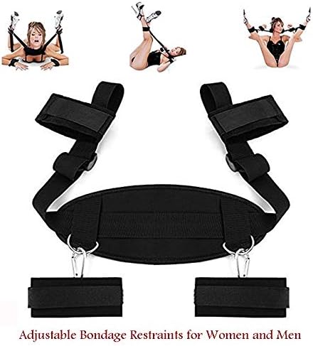 Rês&trâînts Handcuff Strap Kit for Wrist and Ankle Bedroom Couple Game Set - Easy to Use - Support Sling