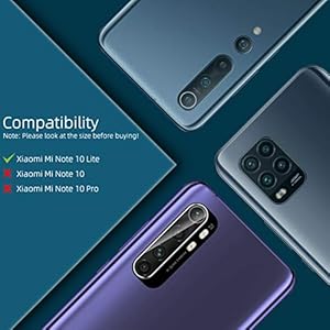 UniqueMe [2+3 Pezzi Pellicola Protettiva per xiaomi mi note 10 lite TPU Film + Pellicola fotocamera per xiaomi mi note… - immagine 3