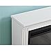 Ameriwood Home Bruxton Electric Fireplace, White