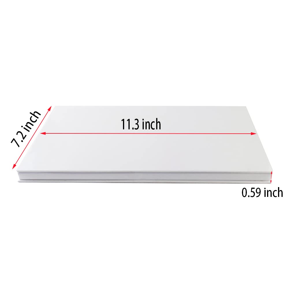 SZDYM strong portable ipad style standable large empty magnetic organizer palette, big white holographic cardboard magnetic palette, holding 60pcs 26mm round or square pans.