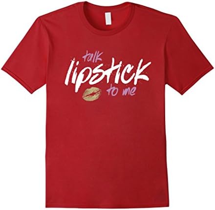 Mens Talk Lipstick to Me Tee LipSense Shirt Large Cranberry