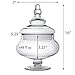 CYS EXCEL Apothecary Candy Buffet Display, Elegant Storage Jar, Pack of 1 (Height: 10“ Body: 7”)