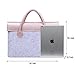 Womens Leather Laptop Bag ,Raydem Wool and Leather Laptop Sleeve 13inch - Slim Fashion Business Briefcase for MacBook Air/Pro Retina 13.3