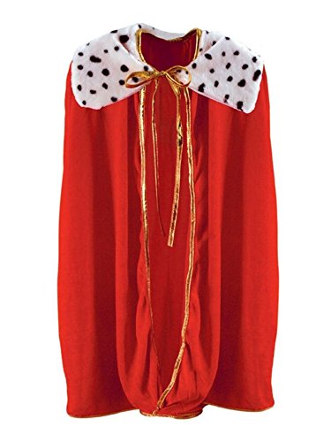 Child King/Queen Robe (red) Party Accessory  (1 count) (1/Pkg)
