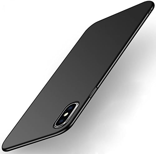 iPhone X Case,iPhone 10 Case,wantflyer Slim Fit Hard Shell Ultra Thin Mobile Phone Cover Excellent Grip for Apple iPhone X-Matte Black
