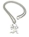 Hatchet Girl (TM) Stainless Steel Micro Pendant 24" Cuban Chain Necklace RC421