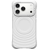 CASETiFY Ripple iPhone 17 Pro Case [Silicone/Compatible with Magsafe / 6.5 ft. 2X Military Grade Drop Protection] - White