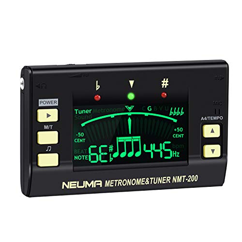 NEUMA Metronome Tuner for Guitar, Bass, Violin, Ukulele, Chromatic Instruments, 3 in 1 Digital Tuner Tone Generator