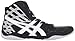 ASICS Men's Split Second 9 Wrestling Shoe,Black/White/Silver,10 M US