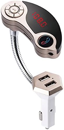 DATON New GT86 Car Bluetooth, FM Transmitter, Car Charger Dual USB, Car MP3 Bluetooth Hands-free, Car Bluetooth Car Charger MP3(Gold)