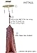 Dix-Rainbow Princess Bed Canopy Net for Kids Baby Bed, Round Dome Kids Indoor Outdoor Castle Play Tent Hanging House Decoration Reading Nook Cotton Mauve Rose
