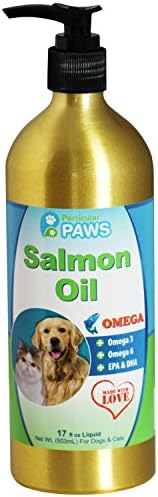 Salmon Oil for Dogs and Cats - All-Natural Omega-3 Pet Food Fish Oil Supplement - Supports Immune System, Heart Health and Shiny Coat