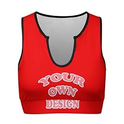 Custom Bras for Women - Personalized Crop Tops with