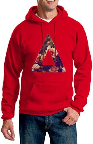 Hoodie For Unisex Bastille Flower Logo Red Size M