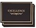 Sustainable Greetings Certificate Holder - 12-Pack Letter (11.2 x 8.8 in), Black Pocket - 300 GSM Cardstock Gold Foil Excellence Print & Secure Corner Slots - Diploma Holder