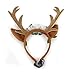 FLAdorepet Pet Cat Dog Elk Antler Deer Horn Headband Headwear Hat,Halloween Christmas Dog Reindeer Deer Costume Outfits for Small Medium Large Dogs Pet Hair Accessories Apparel Gifts