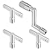 Donner Drum Keys 4-Pack Continuous Motion Speed Key Universal Drum Tuning Key Standard Chrome With Hole