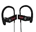 Wireless Bluetooth Headphones with Adjustable Earhook 6-hour Non-stop Playback Lightweight Sweatproof Sport Earbuds for Running and Exercise