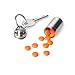 GUS Magnum Pill Fob, Made in USA, Stainless Steel Keychain Pill Holder, Larger Pill & Vitamin Holder