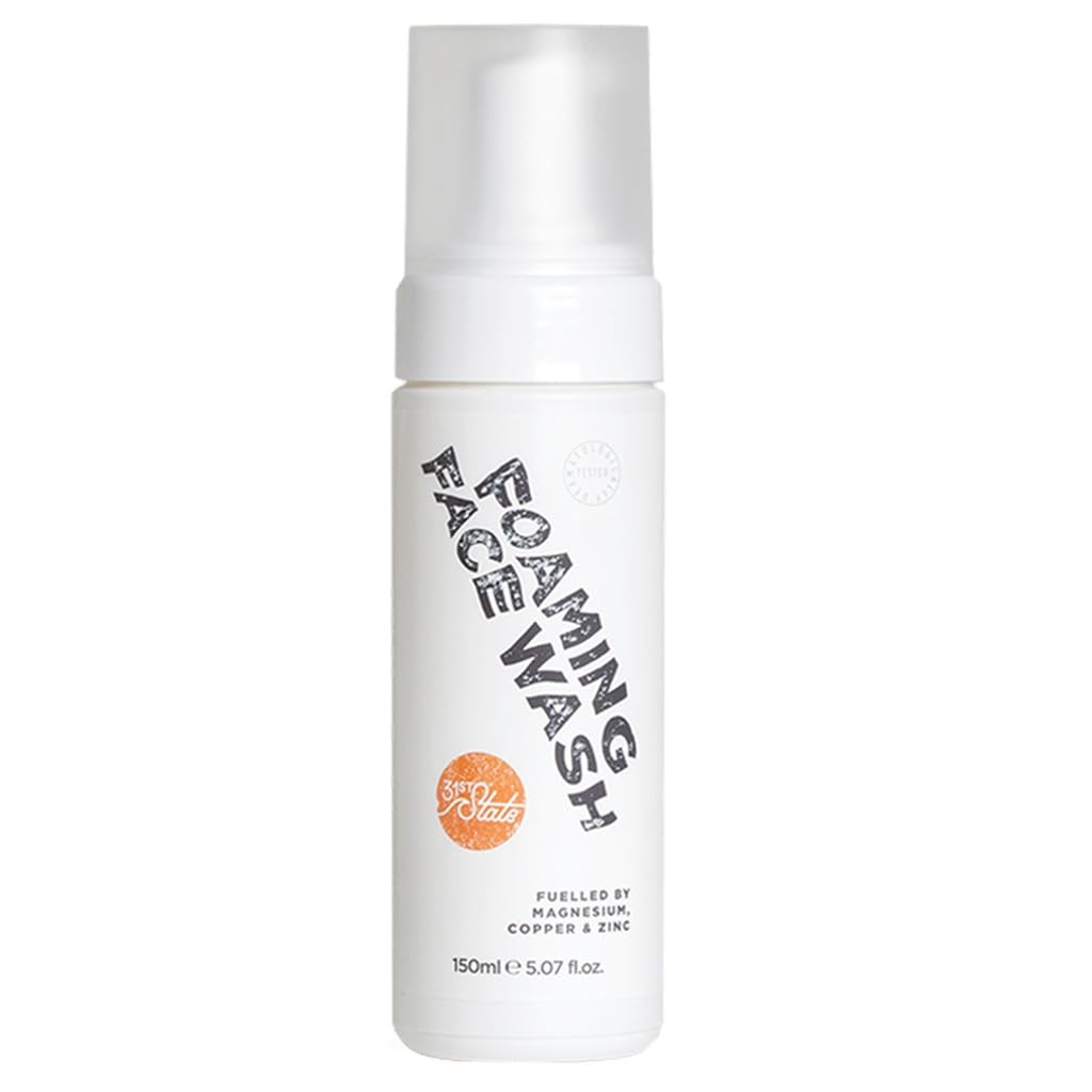 31st State Foaming Face Wash For Teenage Boys. Cleans + Conditions Skin, Non-Drying - pH Balanced for Daily Use - Vegan, Gluten-Free, Paraben-Free and SLS/SLES-Free - 150ml