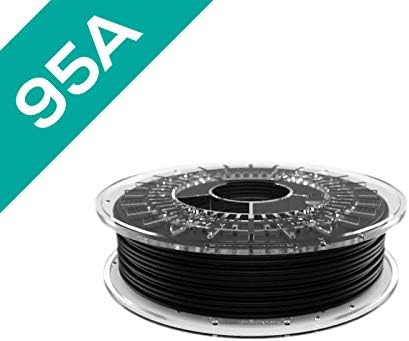 Recreus 95FBLACK285500US 95A FILAFLEX Black 285 mm 3D Printing Filament, 500 g, 1 lb, Black