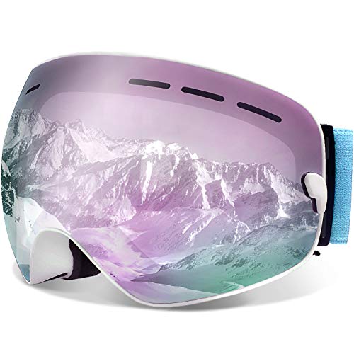 Juli Ski Goggles,Winter Snow Sports Snowboard Goggles with AntiFog