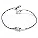 Bodai Handmade Genuine Leather Choker Necklace for Women Freshwater Pearl Jewelry