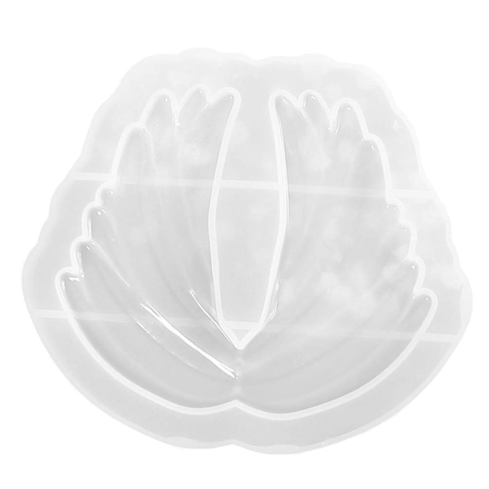 EXCEART Feather Wings Silicone Casting Mold Wings Fondant Mold Angel Wing Crystal Epoxy Resin Mold Wings Home Ornament Handmade Mould DIY Resin Crafts