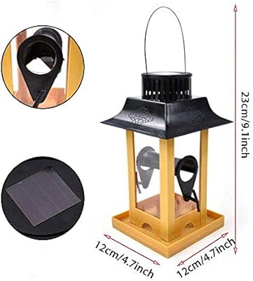 Rziioo Hanging Bird Feeder For Attracting Birds Outdoors Backyard