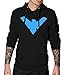 Decrum Black Fleece Pullover Mens Long Sleeve Hoodie | Wing, 2XL