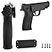 WHITE RHINO Gun Magnet Mount - 2 Complete Kits Include 4 Screws and Double Sided Tape Rubber Coated 35 lb Rating Magnetic Gun Holder for Truck, Car, Holster, Handgun, Rifle, Pistol (2)