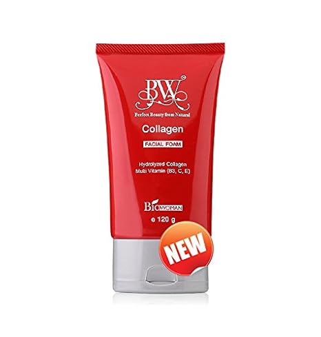 BIOWOMAN BW COLLAGEN FACIAL FOAM 120G. SMOOTH SOFT WHITE RADIANT SKIN