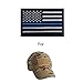 Tactical USA Flag Patch Law Enforcement 2 Pieces Thin Blue Line American Flag US United States of America Military Morale Patches