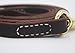 YOOGAO Pet Genuine Leather Dog Training Leash. 4/6 ft Length 3/5 inch Width for Medium and Large Dogs.(6 feet)