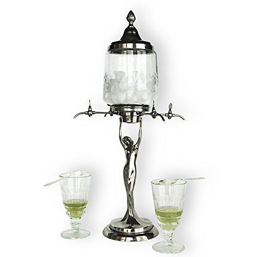 Replacement Bowl - Glass Replacement Globe for Large Absinthe Fountains with four metal taps