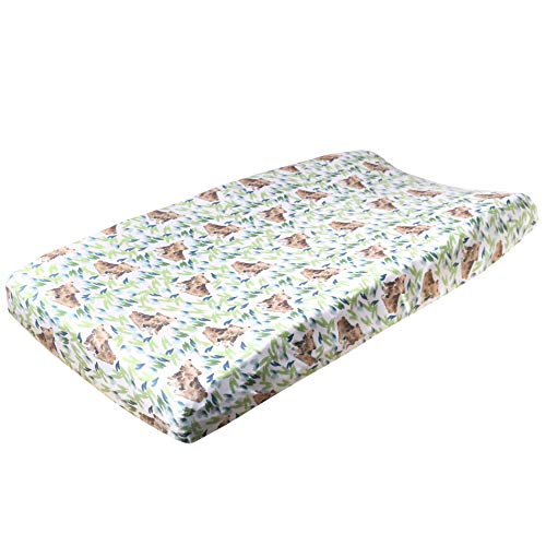 Copper Pearl Knit Changing Pad Cover Bear