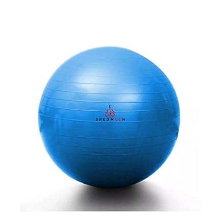 Yoga Ball Fitness Training and Physical Therapy Best Stability Ball for Full Body Workout, CrossFit, Yoga, Pilates - Sredmoon Products (blue)