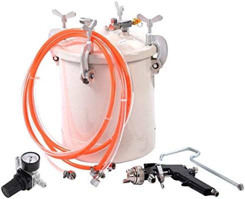 High Pressure Pot Air Paint Spray Gun 2 1/2 Gallon Industrial Painting Painter US Ship