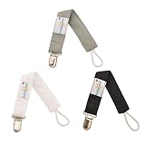 Babygoal Metal Pacifier Clips for Boys and Girls, Fits All Pacifier Styles, Baby Shower Gift(3 Pack) MP01