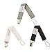 Babygoal White Black Pacifier Clips, 3 Pack Pacifier Holder Clips for Boys and Girls Fits for Most Pacifier Styles & Baby Toys and Baby Gift MP01