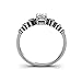 Swarovski Elements 18k White Gold Plated Heart Shape Crystal Wedding Ring for Valentine