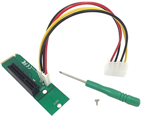 JXSZ PCIe 3.0 PCI-Express x4 to M.2 NGFF M Key Slot 2260/2280 Converter Adapter M.2 to PCI-e 4x Expansion Card