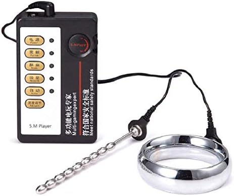 Adult Viberate Toys Electric Shock Male Ring Lock Ring Horse Eye Stimulation Plug Electro Stimulation Male Ring Happy Toy,T-Shirt 45mm Ring,