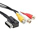 chenyang 3 RCA to AMI MMI Audio Video Cable Female DVD Video Audio Cable for Car