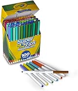 CRAYOLA Super Tips Washable Markers 100 Count Kids Art Set view 3