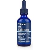 Trace Minerals Liquid Ionic Calcium Supplement, 200mg, 59ml, 2 fl oz | Supports bones, nerves, and muscles, 70+ trace minerals, Dropper for easy dosing, Sugar free , Mixes into any liquid or food