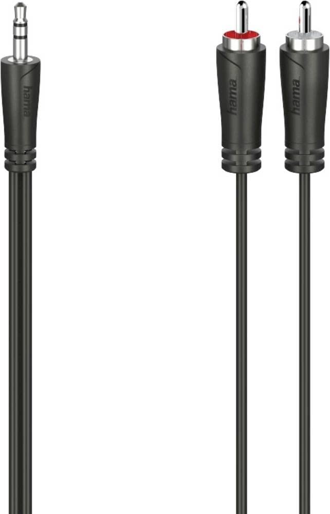 Hama 00200721 Jack/RCA Audio Connection Cable [1x Jack Plug 3.5 mm - 2x RCA Plug] 5 m SC